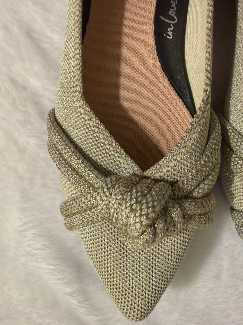 Rothy's Metallic Knot Flats. Glittery. RARE - Picture 6 of 7
